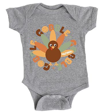 SmileyWorld Gobble Gobble Circle - Baby Short Sleeve Graphic Bodysuit