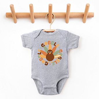 SmileyWorld Gobble Gobble Circle - Baby Short Sleeve Graphic Bodysuit