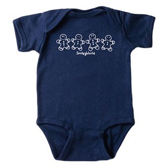 SmileyWorld Gingerbread - Baby Short Sleeve Graphic Bodysuit