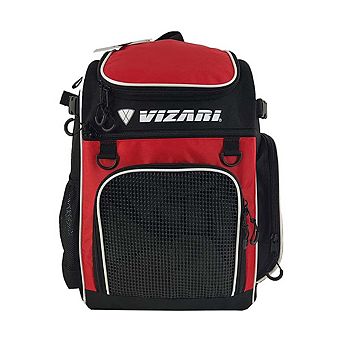 Vizari Cambria Soccer Backpack With Vented Ball Pocket and Mesh Side Cargo Pocket for Adult and Teen