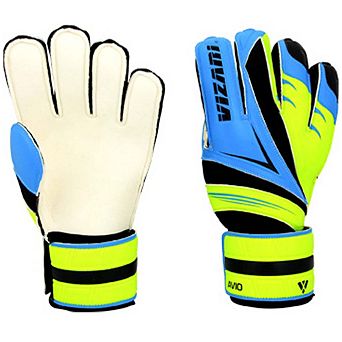 Vizari Avio F.P Youths' Soccer Goalie Gloves with grip boost, padded palm, and fingersave tech.
