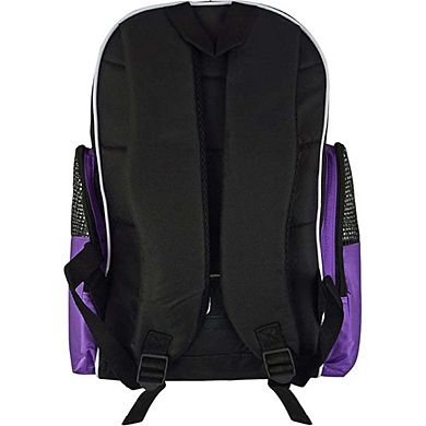 Vizari Solano Soccer Backpack with Vented Ball Pocket and Mesh Side Cargo Pocket for Adult and Teens