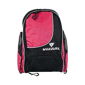 Vizari Solano Soccer Backpack with Vented Ball Pocket and Mesh Side Cargo Pocket for Adult and Teens
