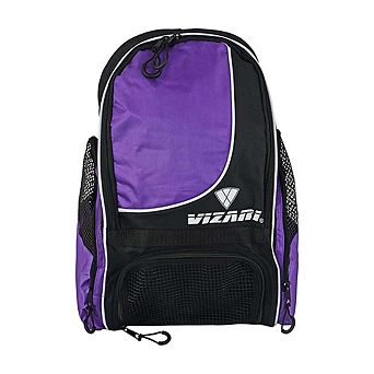 Vizari Solano Soccer Backpack with Vented Ball Pocket and Mesh Side Cargo Pocket for Adult and Teens