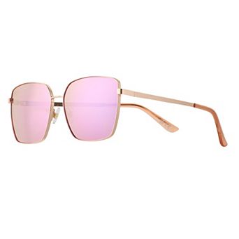 Women’s Sonoma Goods For Life® 59mm Metal Square Mirror Sunglasses