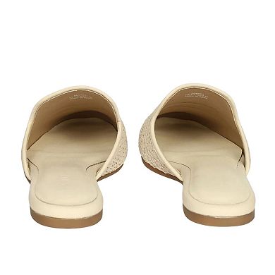 Andrea Raffia Slip-On Mule