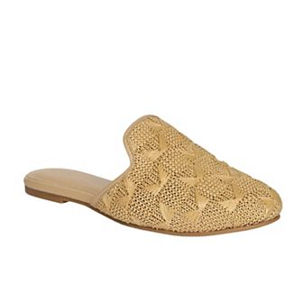 Andrea Raffia Slip-On Mule