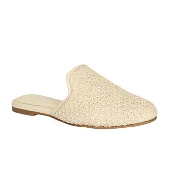 Andrea Raffia Slip-On Mule