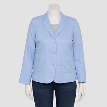 Plus Size LC Lauren Conrad Patch Pocket Blazer