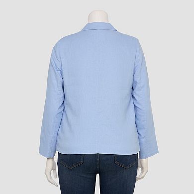 Plus Size LC Lauren Conrad Patch Pocket Blazer