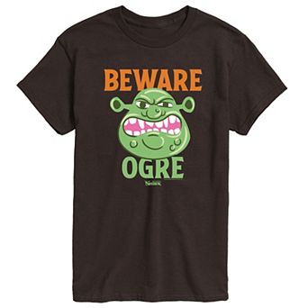 Men's Shrek Beware Ogre Graphic Tee