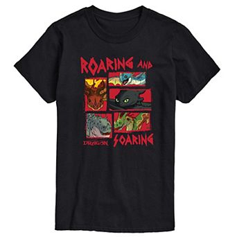 Men's How To Train Your Dragon Roaring & Soaring Graphic Tee