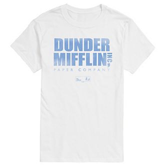 Men's The Office Dunder Mifflin Logo Vintage Graphic Tee