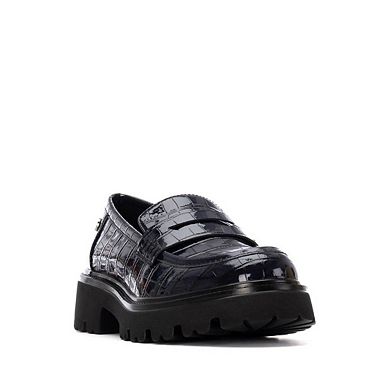 XTI Women's Patent Leather Casual Loafers 144425