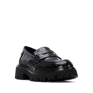 XTI Women's Patent Leather Casual Loafers 144425