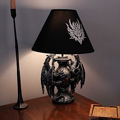Gothic Guardians of Light Medieval Dragons Table Lamp