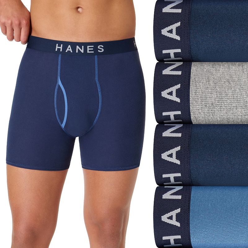 Men's Hanes® 4-pk. Ultimate® ComfortSoft Boxer Briefs, 