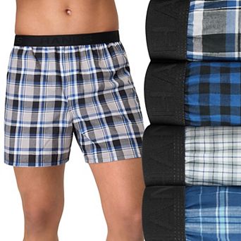 Men's Hanes Ultimate® 4-Pack Cotton Woven Boxers