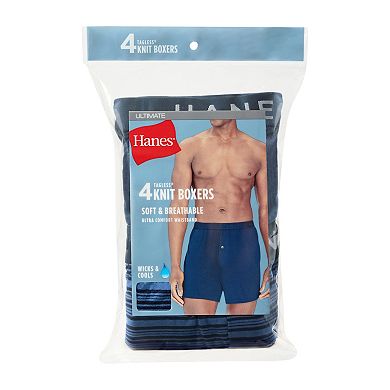 Men's Hanes® 4-pk. Ultimate ComfortSoft Boxers