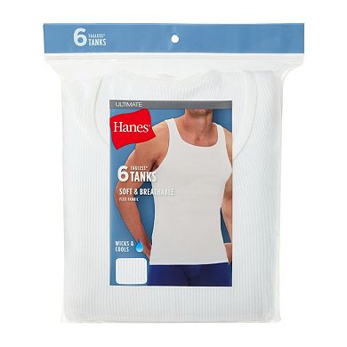 Men's Hanes® 6-pk. ComfortSoft Tank Tops