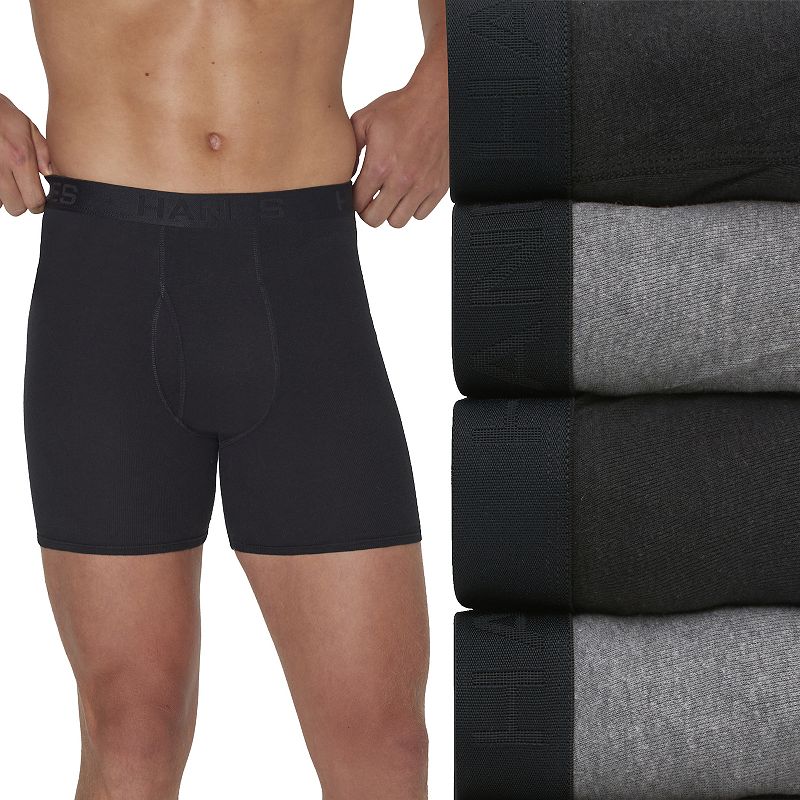 Men's Hanes® 4-pk. Ultimate® ComfortSoft Boxer Briefs, 
