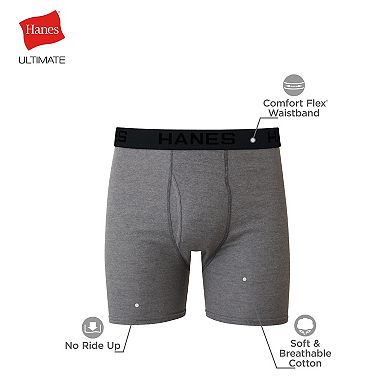 Men's Hanes® 4-pk. Ultimate® ComfortSoft Boxer Briefs