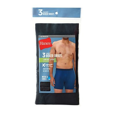 Men's Hanes Ultimate® 3-Pack Comfort Sport Boxer Briefs