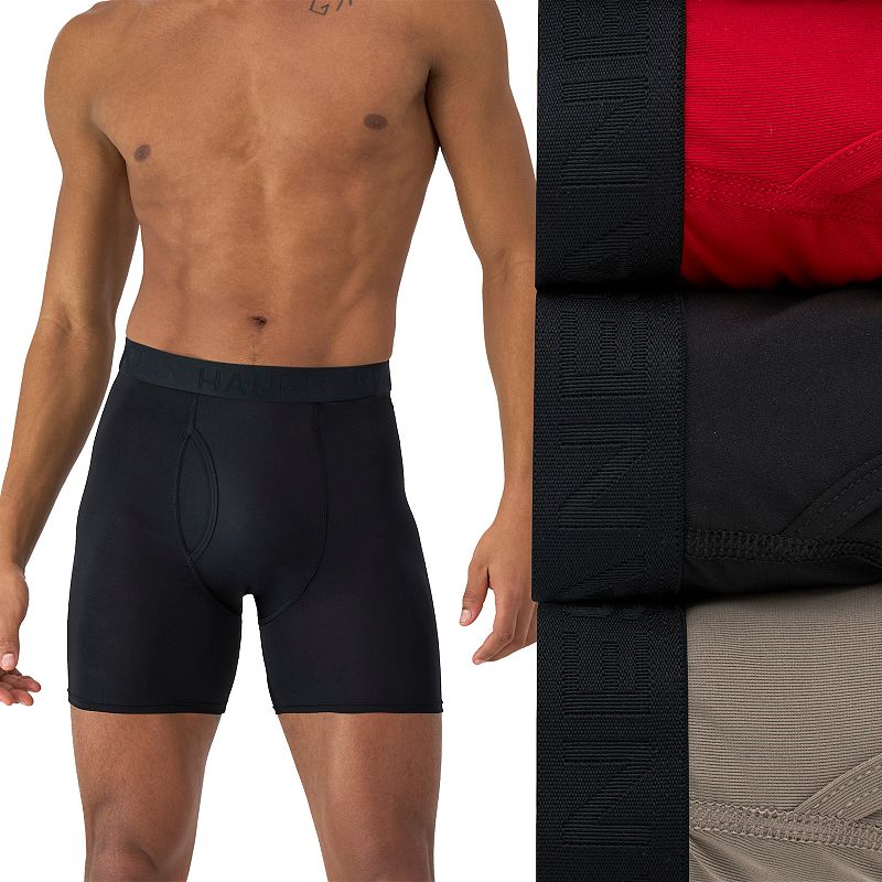 Men's Hanes® 3-pk. Ultimate® Comfort Sport Boxer Briefs, 