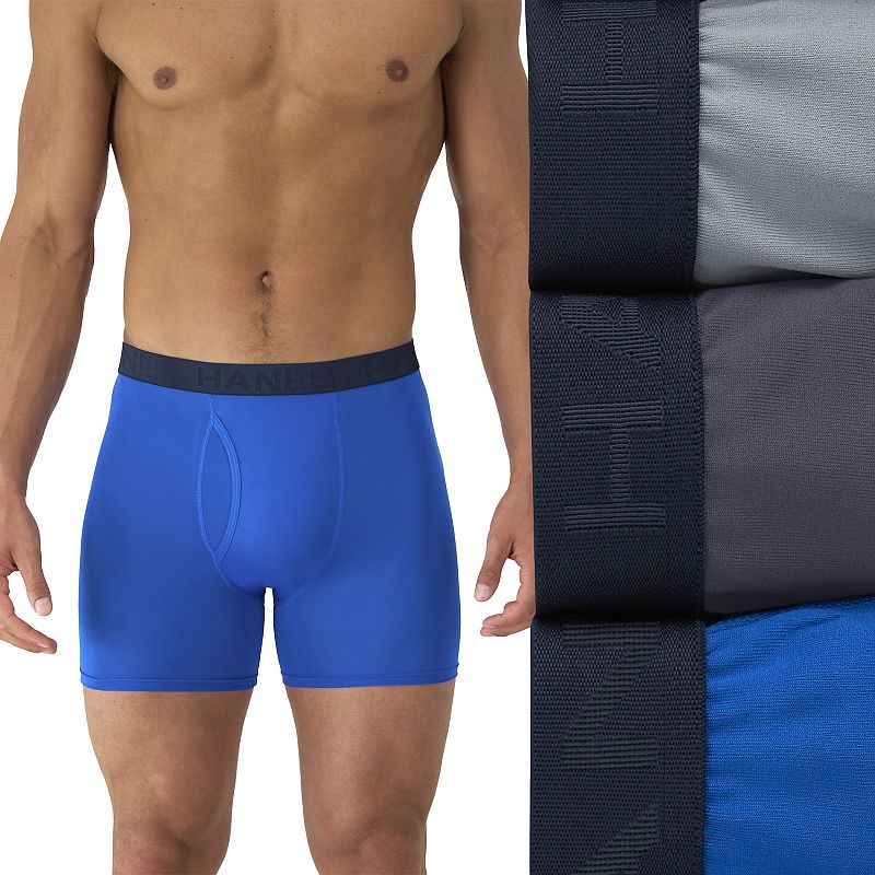 Men's Hanes® 3-pk. Ultimate® Comfort Sport Boxer Briefs, 
