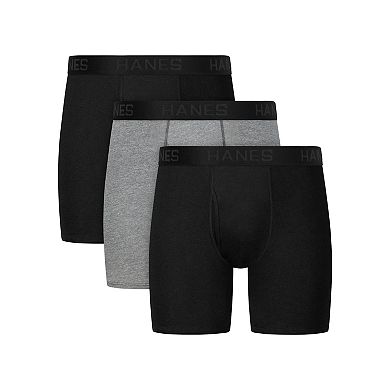 Men's Hanes® Ultimate 3-Pack ComfortBlend® Moisture-Wicking Boxer Brief Underwear