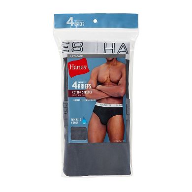 Men's Hanes® 4-Pack Ultimate® Stretch Brief Underwear