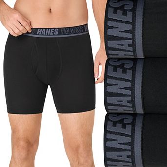 Men's Hanes® 3-Pack Ultimate® Moves Cotton Stretch Boxer Briefs