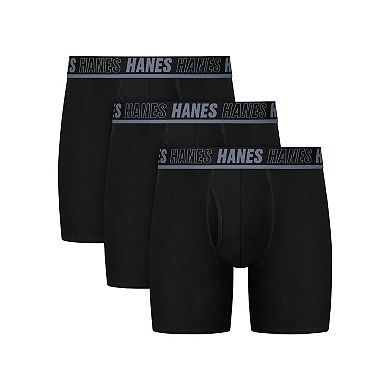 Men's Hanes® 3-Pack Ultimate® Moves Cotton Stretch Boxer Briefs