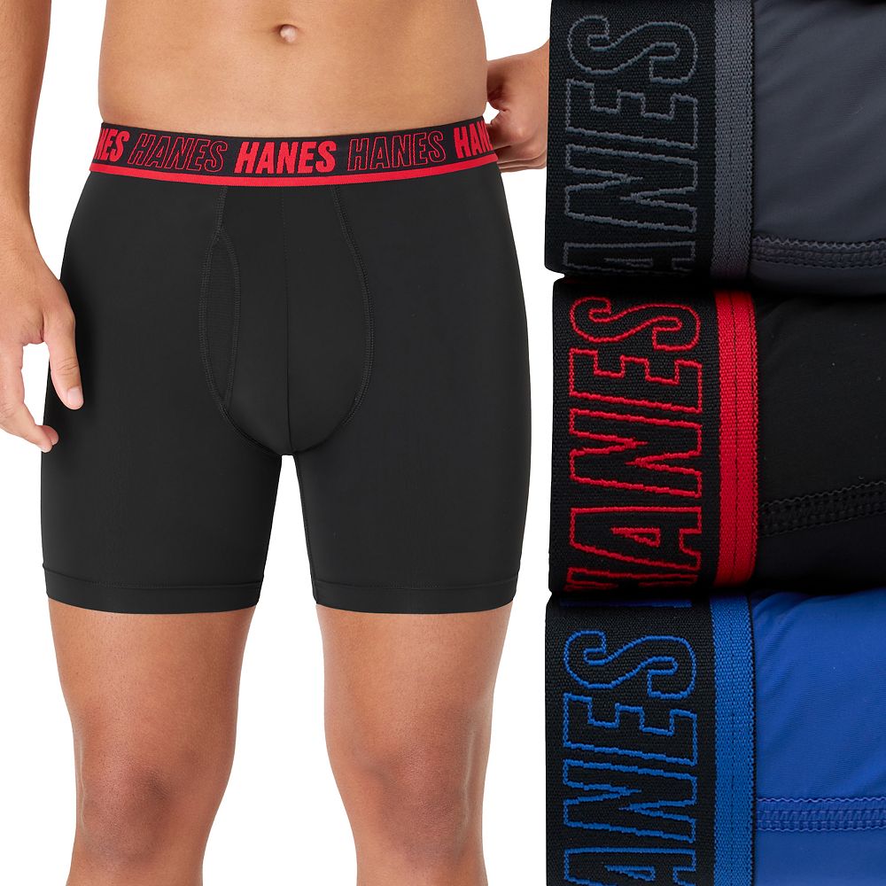 Men's Hanes® Ultimate 3-Pack Moves X-TEMP® Performance Boxer Brief ...