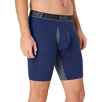 Men's Hanes® 3-Pack Ultimate® Moves Long-Leg Total Support Pouch Boxer Briefs