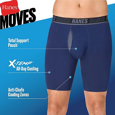 Men's Hanes® 3-Pack Ultimate® Moves Long-Leg Total Support Pouch Boxer Briefs