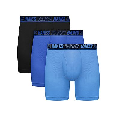 Men's Hanes® 3-Pack Ultimate® Moves Breathable Mesh Boxer Briefs