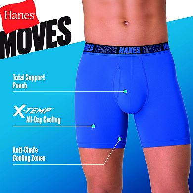Men's Hanes® 3-Pack Ultimate® Moves Breathable Mesh Boxer Briefs