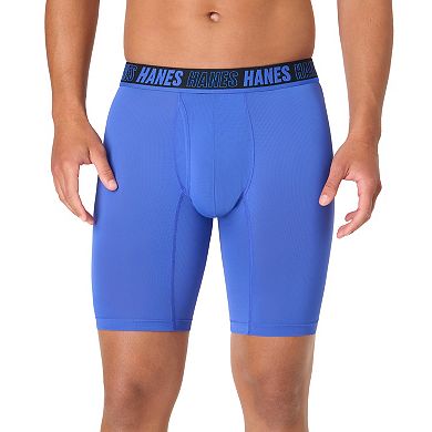Men's Hanes® 3-Pack Ultimate® Moves Breathable Mesh Long Leg Boxer Briefs