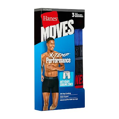 Men's Hanes® 3-pk. Ultimate® Moves XTEMP Boxer Briefs