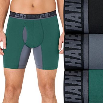 Men's Hanes® 3-Pack Ultimate® Moves Cotton Stretch Boxer Briefs
