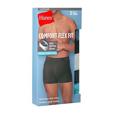 Men's Hanes® 3-Pack Ultimate® Total Support Pouch Trunks