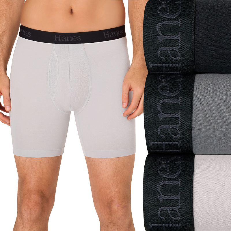 Men's Hanes® 3-Pack Ultimate® Comfort Flex Fit Pouch Boxer Briefs, 