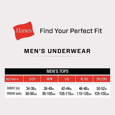 Men's Hanes Ultimate® 4-Pack Comfort Fit Stretch Crewneck Undershirts