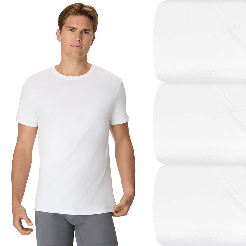 Men's Hanes® 4-pk. Ultimate® Comfort Fit Stretch Crewneck T-Shirts, 
