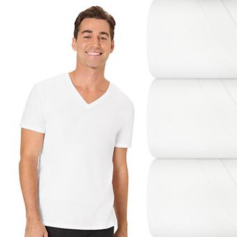 Men's Hanes® 4 pk Ultimate® Comfort Fit Stretch V-Neck T-Shirts