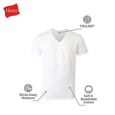Big & Tall Hanes Ultimate® 3-Pack ComfortSoft V-Neck Undershirts