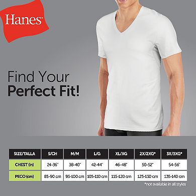 Big & Tall Hanes Ultimate® 3-Pack ComfortSoft V-Neck Undershirts