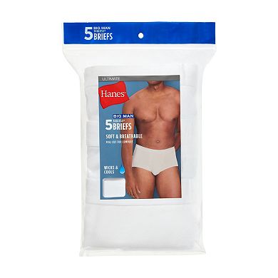 Big & Tall Hanes® Ultimate 5-Pack ComfortSoft® Brief Underwear