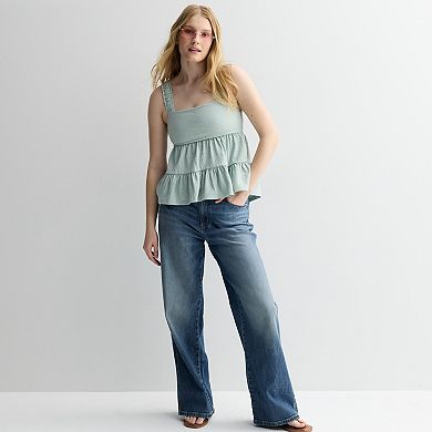 Juniors' SO® Tiered Ruffle Tank Top